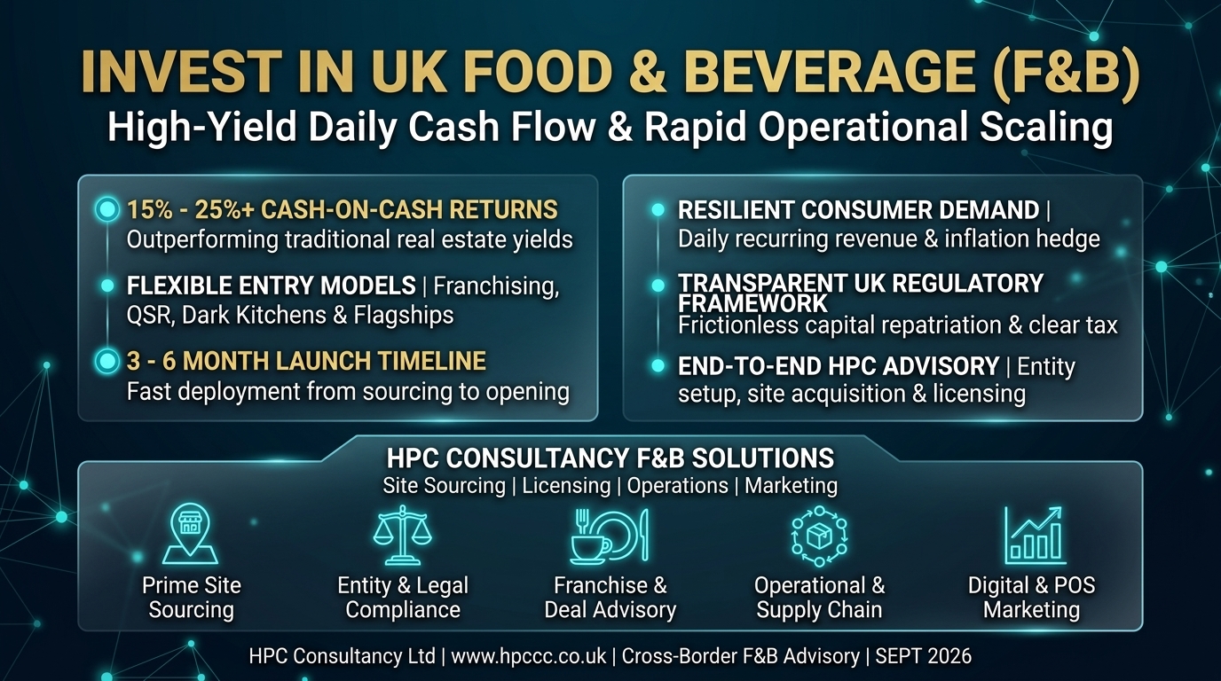 Why Colombia Investors Must Consider the UK Food and Beverage Sector as Their Primary Entry Point