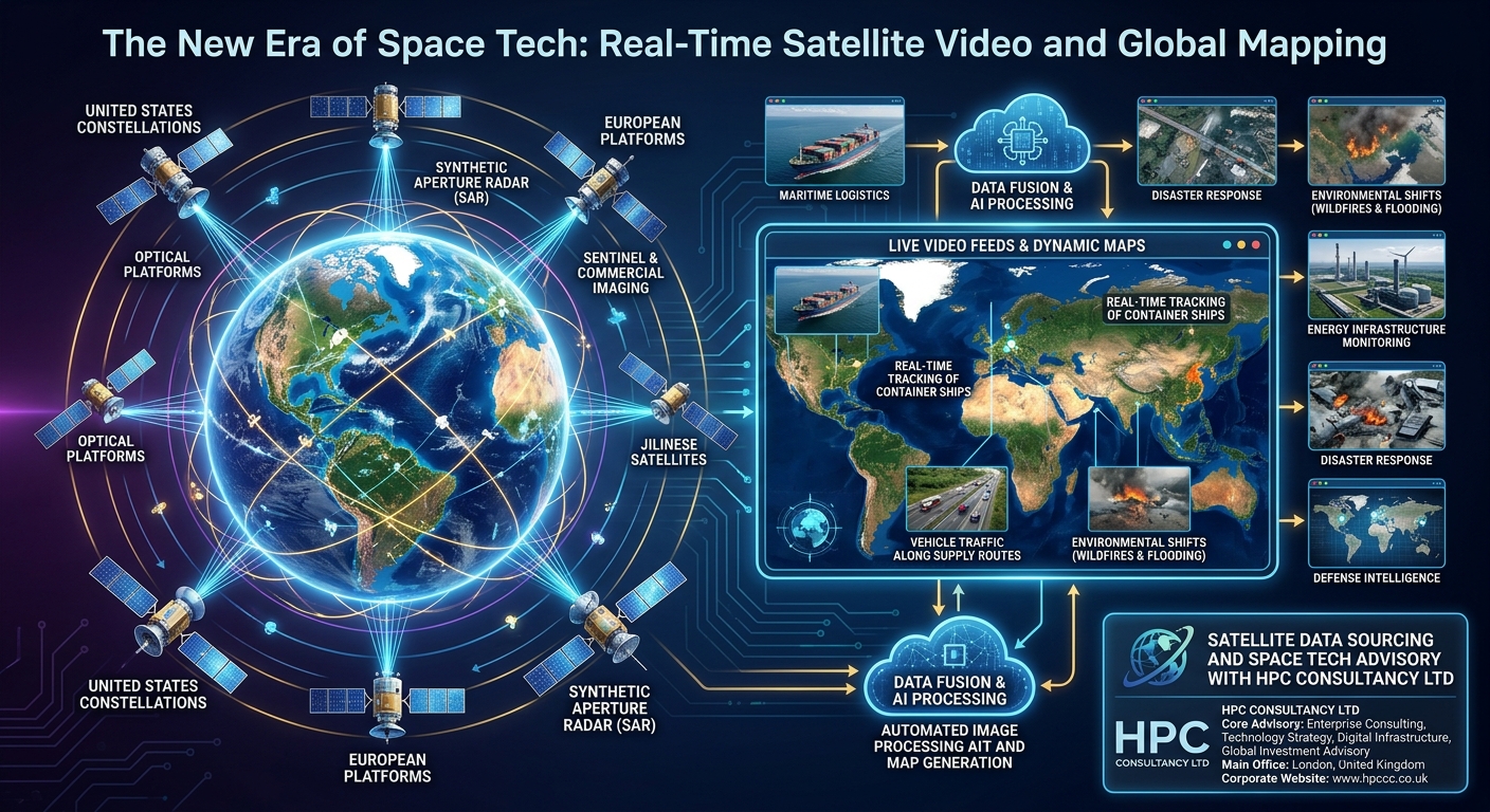 Real-Time Satellite Video and Global Mapping Colombia